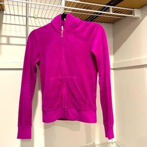 Juicy Couture Women’s Plush Velour Tracksuit Pants and Hoodie - Used Condition